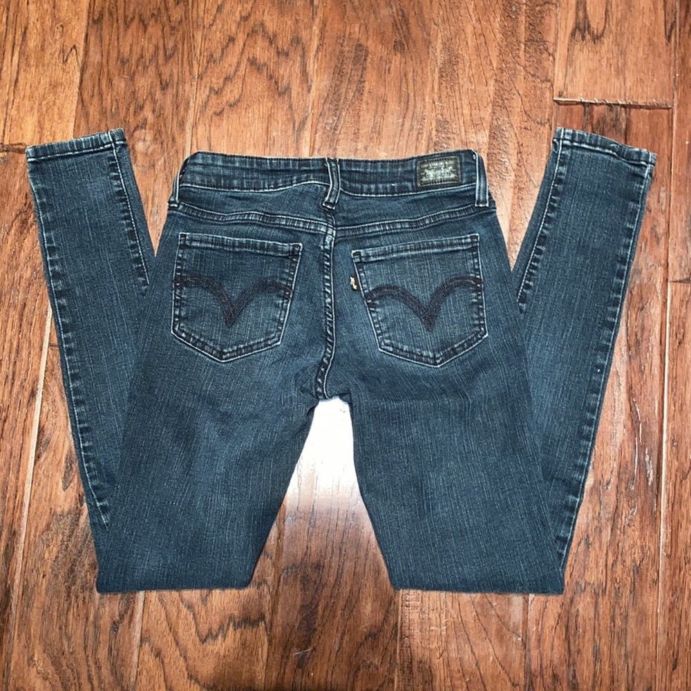 Levi’s dark blue denim skinny jeans 535 legging 3M​